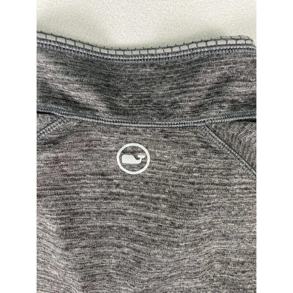 Vineyard Vines Pullover Mens L Gray Performance Quarter Zip Cabarrus Logo